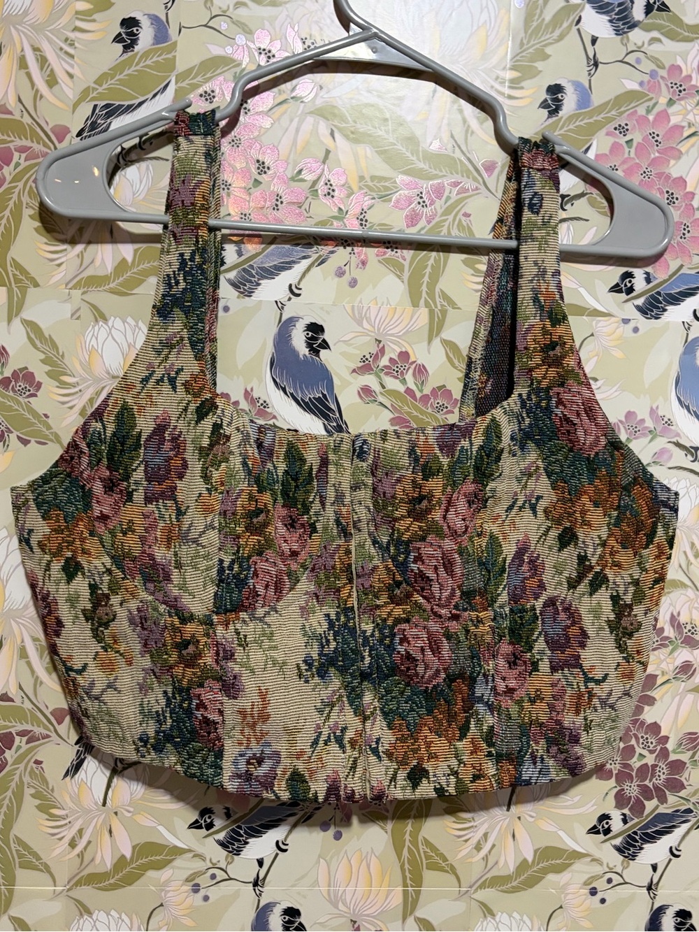 wild fable Multicolor Floral Tapestry Crop Top